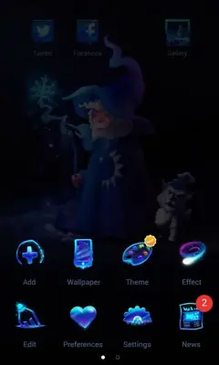 Frosty Neon Launcher android App screenshot 2